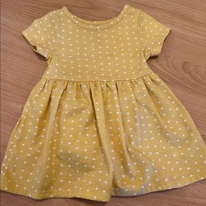 Cat&Jack girls 12M Yellow-Gold Dress w/ Bloomers